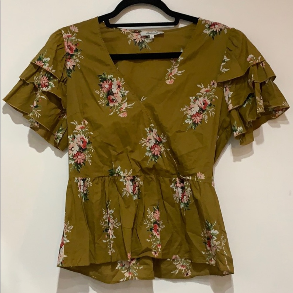 Madewell peplum top